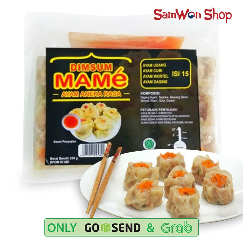 

DIMSUM MAME AYAM ANEKA RASA isi 15pcs 250gr - Halal Frozen Siap Masak 250 gram