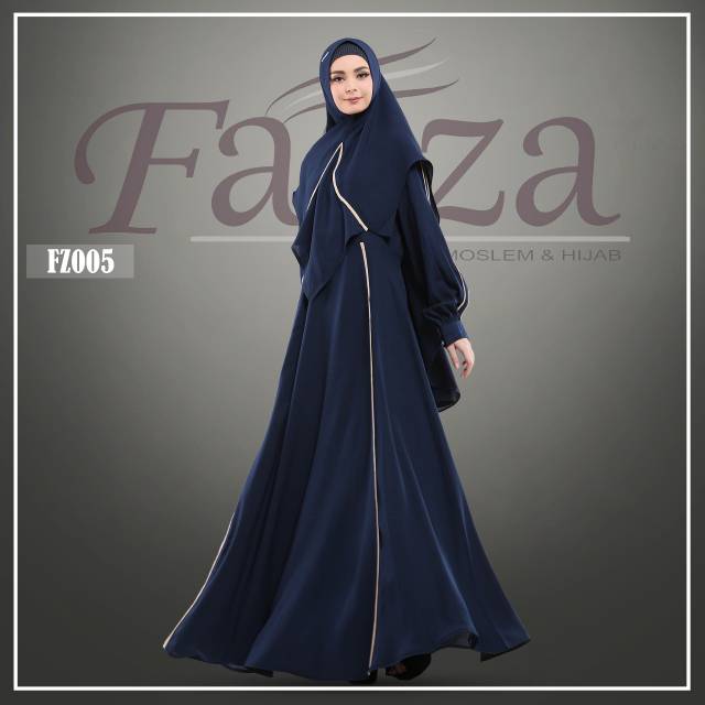 ORIGINAL Gamis Syari Fazza FZ 005 by Fazza Bungas - Gamis casual busui realpic