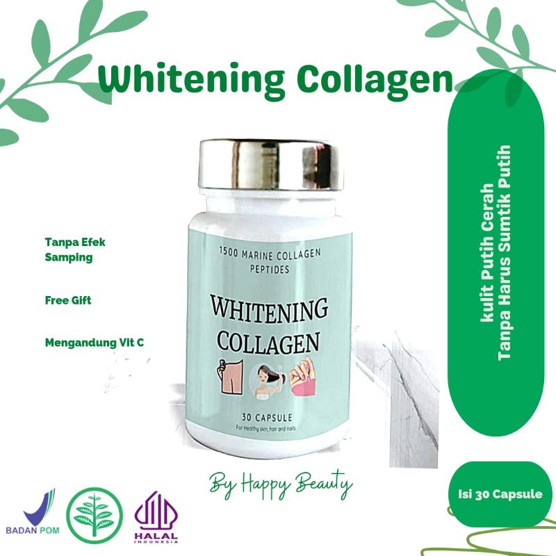 Whitening Collagen Pil Pemutih Seluruh Tubuh Permanen Pencerah Badan