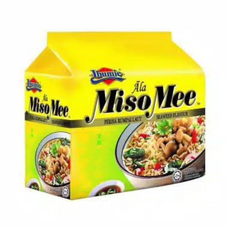 Mie Vegetarian Ibumie MisoMee/ Miso mee/ Mie Kuah Rasa Seaweed/ Soup noodle Mie Vegetarian Vegan