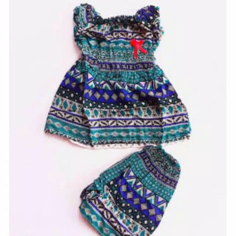 setelan baju batik newborn lucu murah,set dress bayi