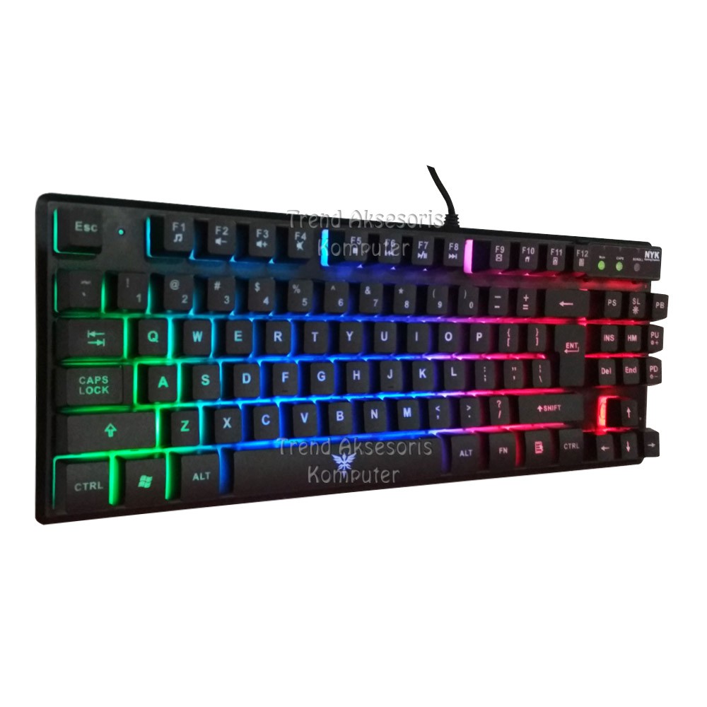 Trend-NYK Keyboard Gaming K-01 Full Backlight - Hitam