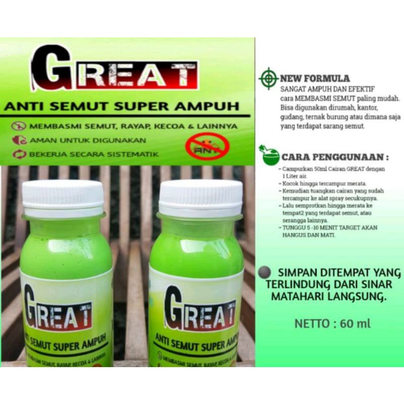 GREAT ANTI SEMUT SUPER AMPUH.