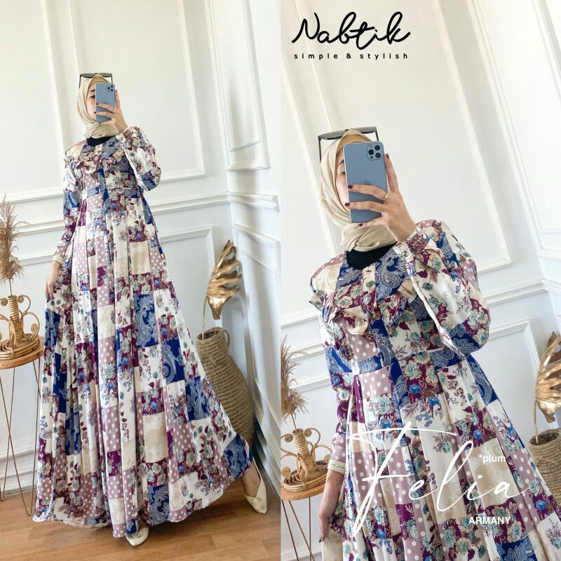 FELIA &amp; SALWA Maxi Dress Ori by Nabtik