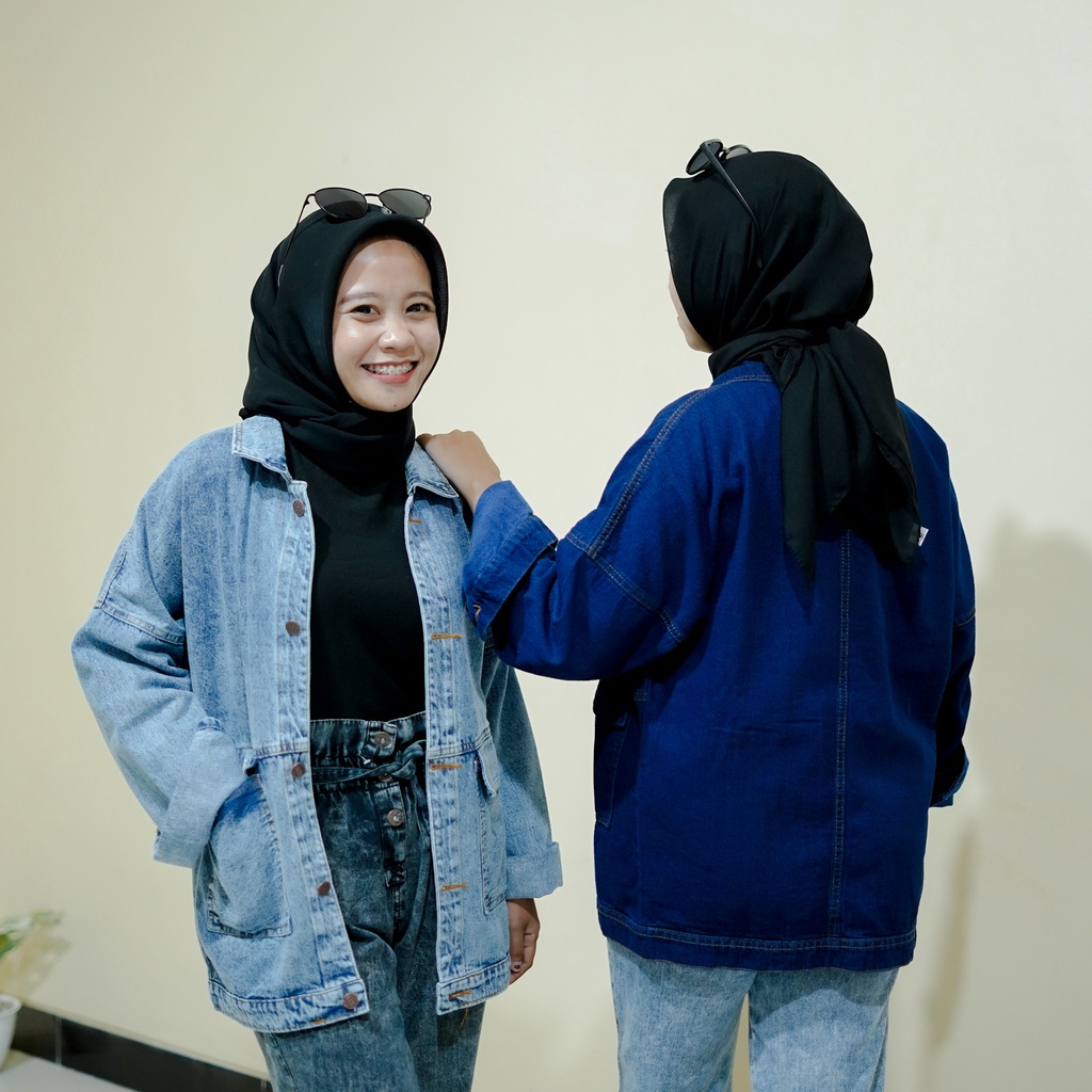 WOW- KANZA JAKET PREMIUM/JAKET JEANS WANITA PREMIUM