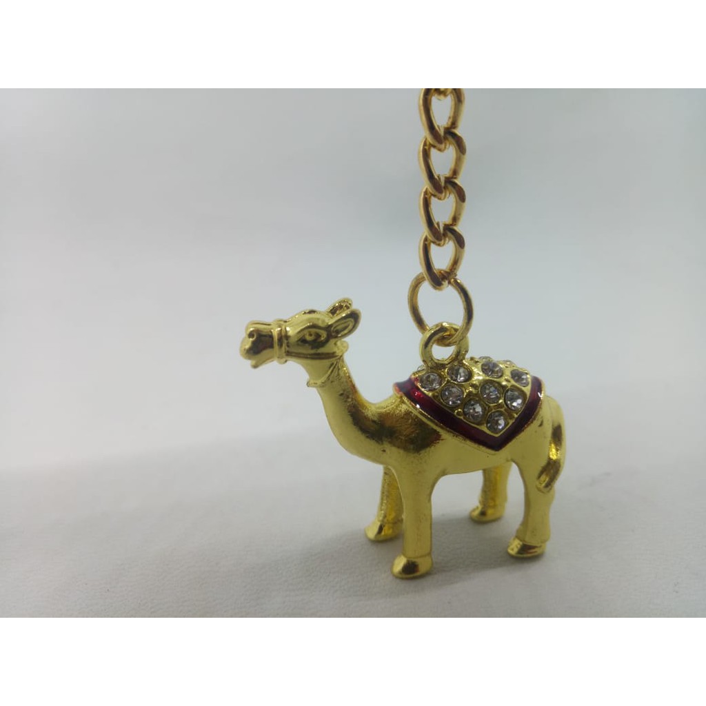 Gantungan Kunci onta/aladin mas Arab Saudi Asli. Unik Key Chain - Harga/pc