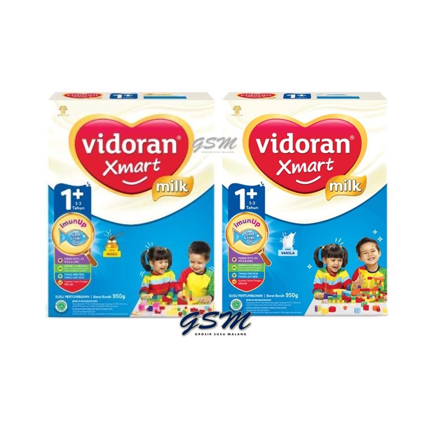 Vidoran Xmart 1 Madu, Vanila 925g 700g