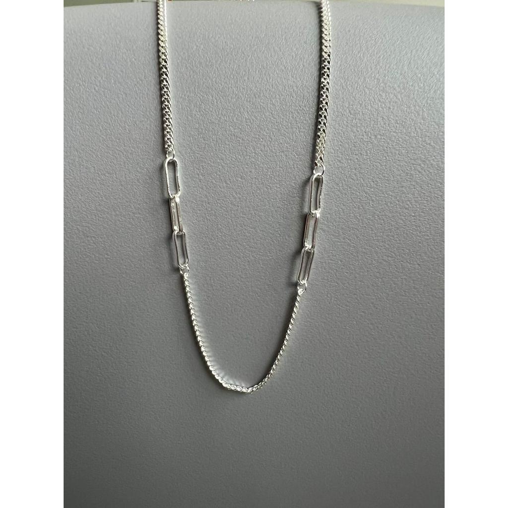 In Stock Sterling Silver S925 Kalung 18K Rantai Emas Serbaguna patchwork Rantai Samping Liontin Aksesoris Modis Dan Minimalis