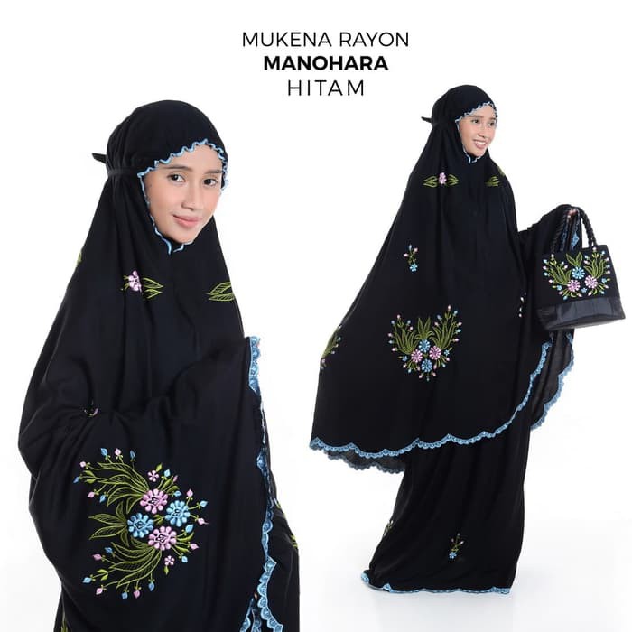 Mukena Cantik MUKENA DEWASA MANOHARA HITAM