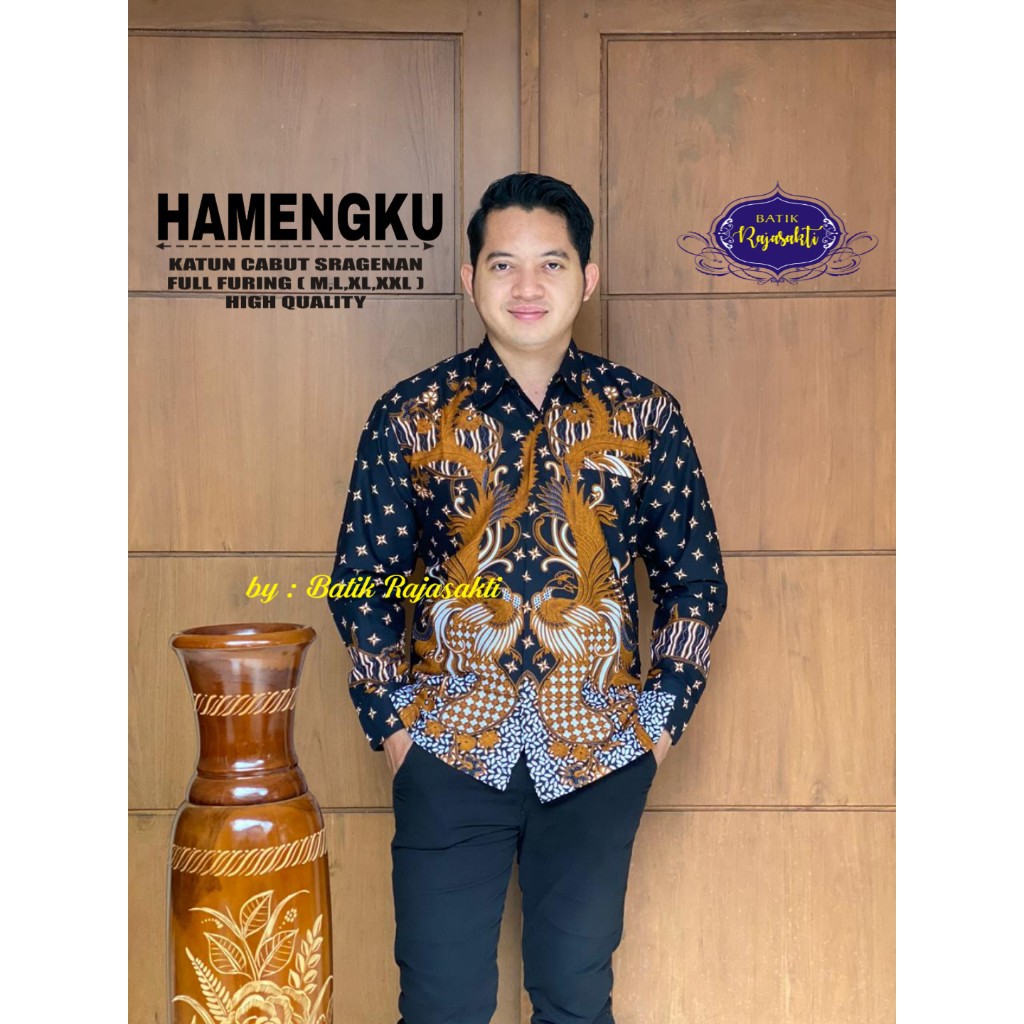 HAMENGKU RAJASAKTI KEMEJA BATIK SOLO PRIA LENGAN PANJANG PENDEK LAPIS FURING ATASAN PREMIUM MODERN KATUN HALUS KALASAN KALAWANGSA COLET 2 KALUNGAN KAMAJAYA KAMASURGA KAPAS MELINGKAR PANJANG KAPAS MELINGKAR TWO KASTARA KEBERKAHAN KEMBANG PARI KENARI KENARI