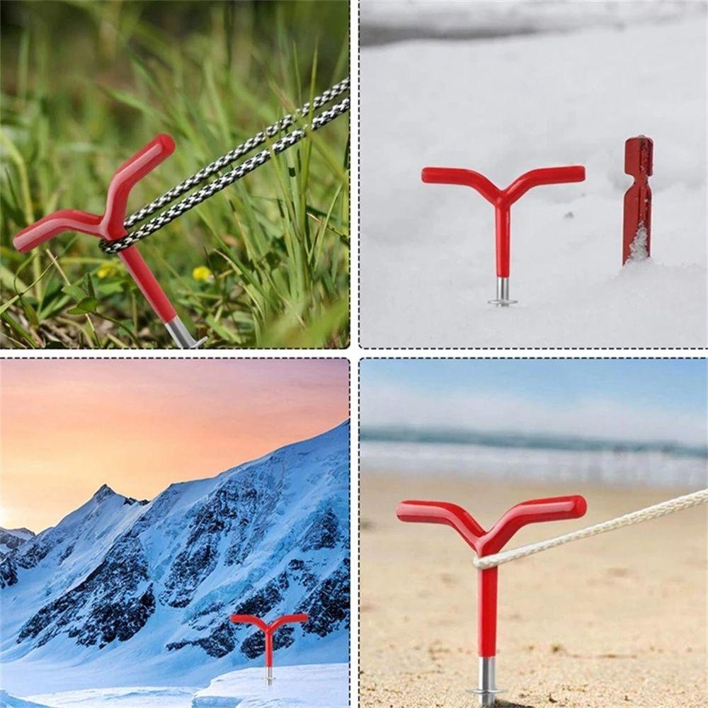 Lanfy Outdoors Tent Stakes Portable Paku Ringan Pasak Aksesoris Tenda Pancing Holder Fishing Stand Pasak Tenda