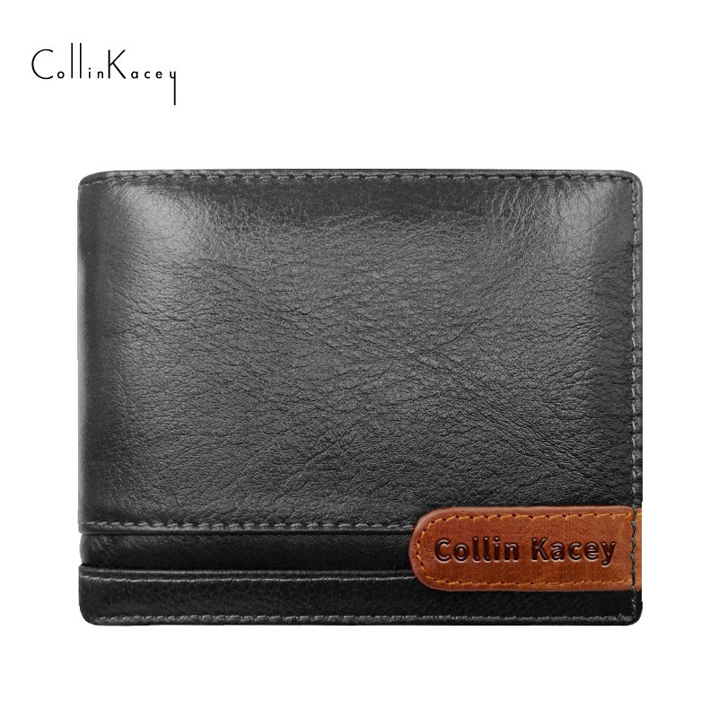 [ORIGINAL] Collin Kacey Dompet Lipat Pria Import Kulit Sapi Asli Short Men's Wallet Genuine Leather