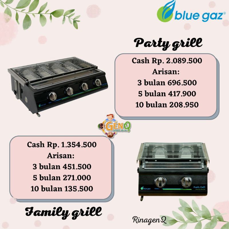 ARISAN party girll & family grill "Blue gaz"