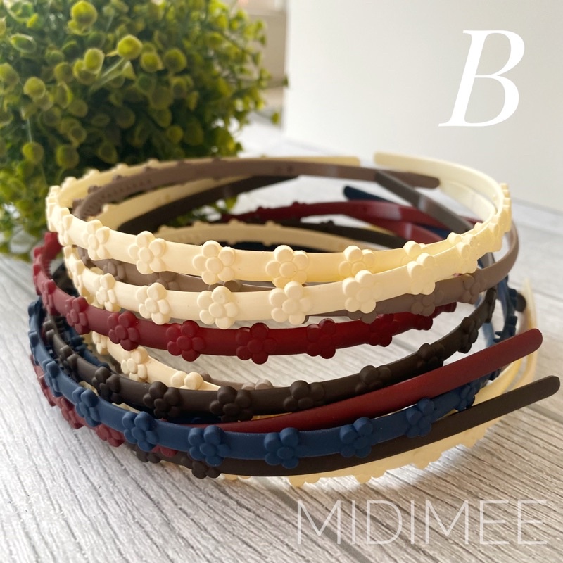 Bando DOFF MOTIF import BANDO POLOS 0,5cm|Bandana Lidi Korea Thin Matte Headband