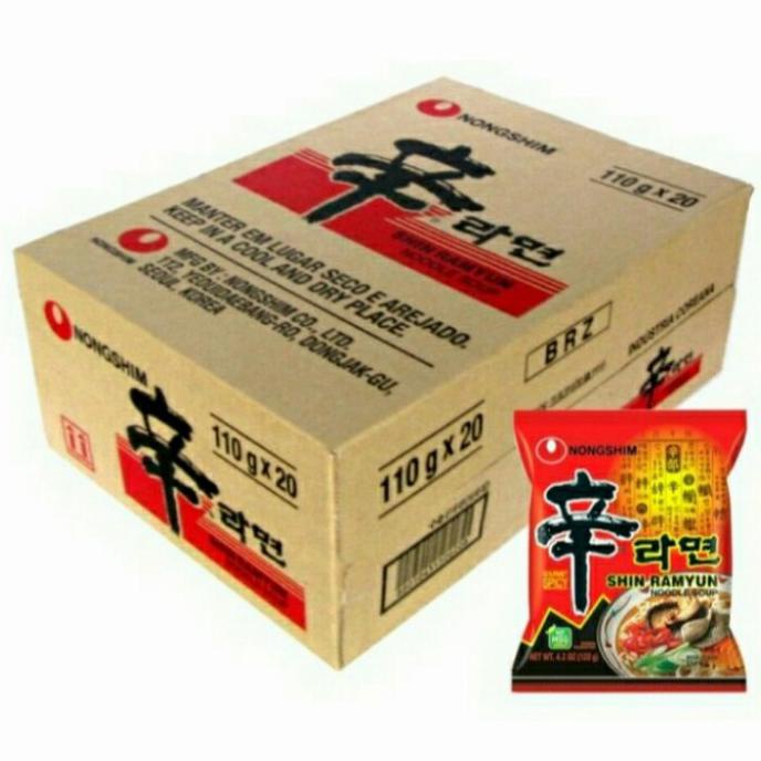 

NONGSHIM SHIN RAMYUN NOODLE SOUP HALAL MUI /BOX 120GR @ 20PCS