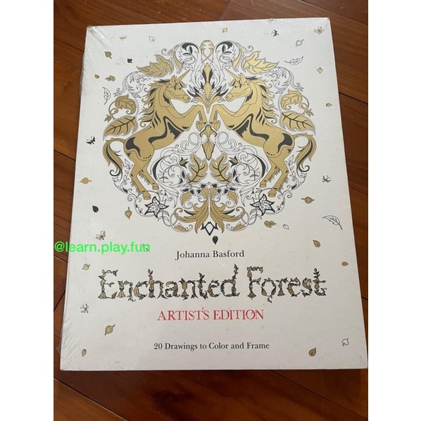 

Enchanted Forest Johanna Basford artist's edition - adult colouring book buku mewarnai dewasa
