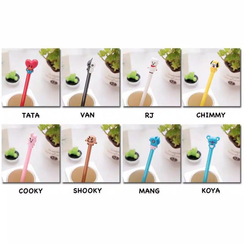 

Pulpen Gel/Air Karakter BT21 BTS KPOP