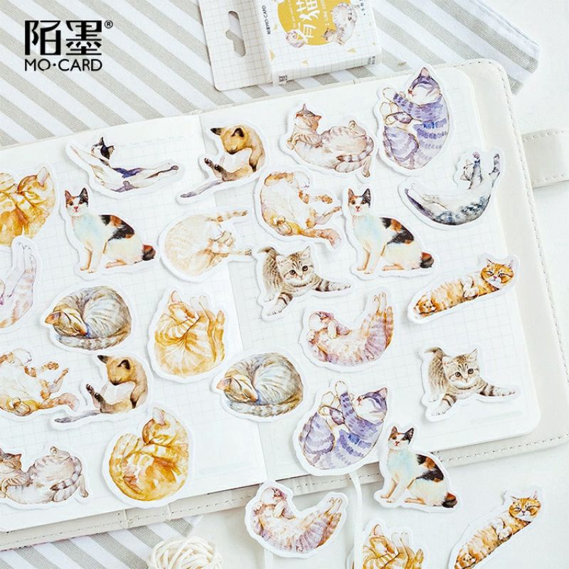 

stiker lucu/stiker kucing lucu/45pcs stiker