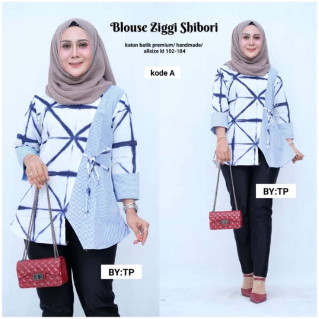 Blus ziggy shibori