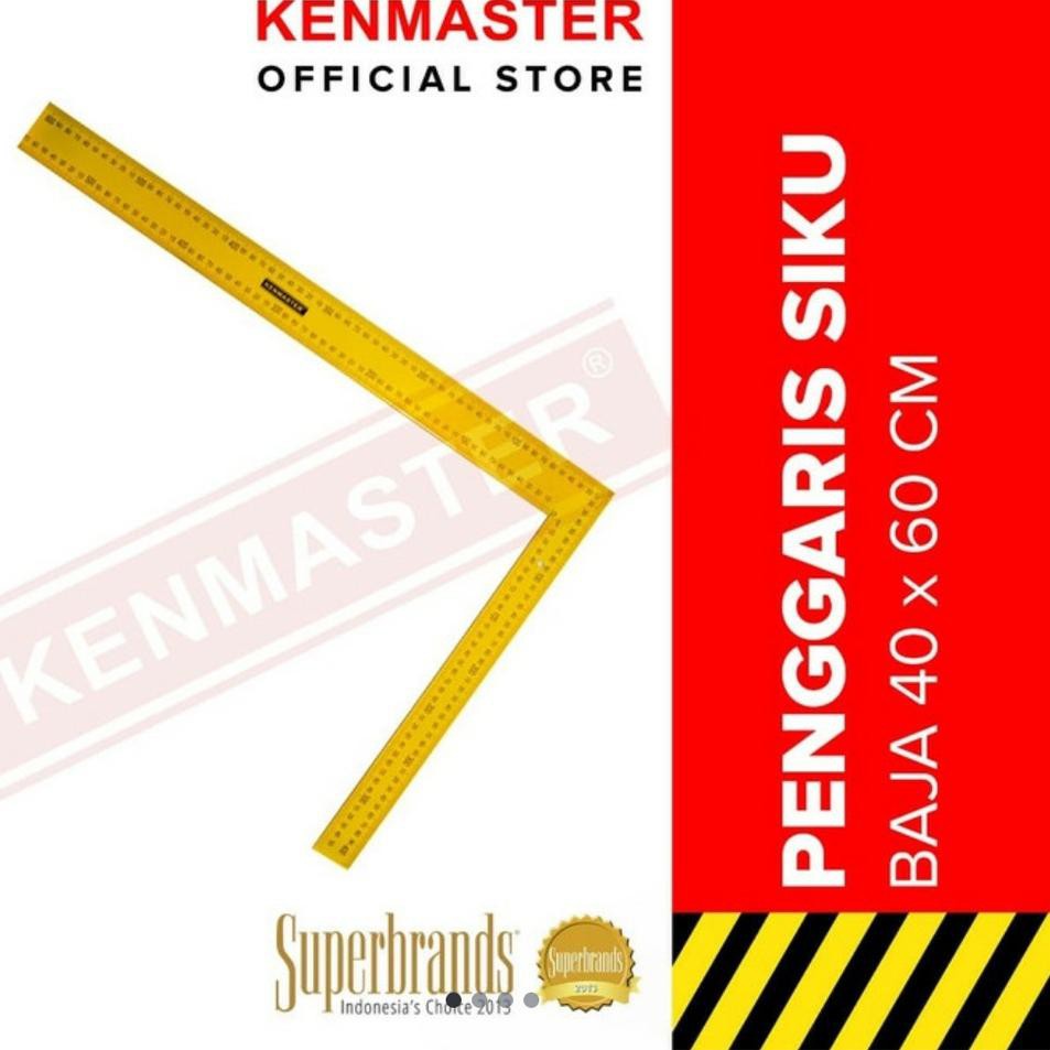 

[Terhebat se-RI] KENMASTER Penggaris 24 in Siku Baja 40 x 60 Cm Tukang Carpenter Square