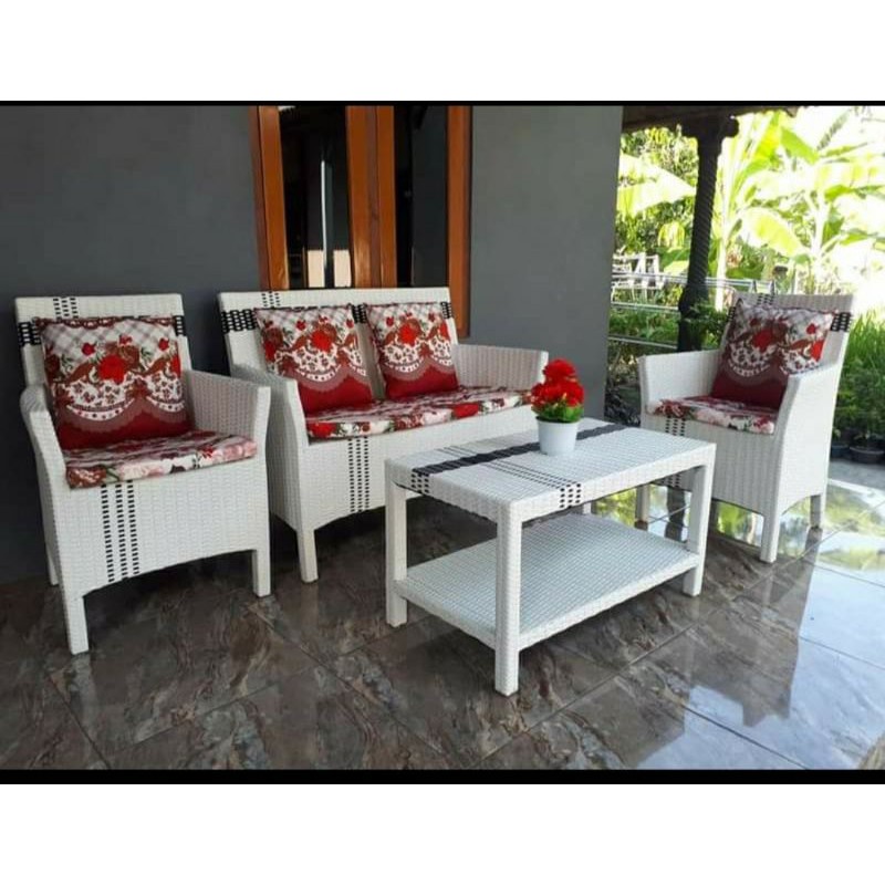 Kursi Sofa Hawai Rotan Sintetis