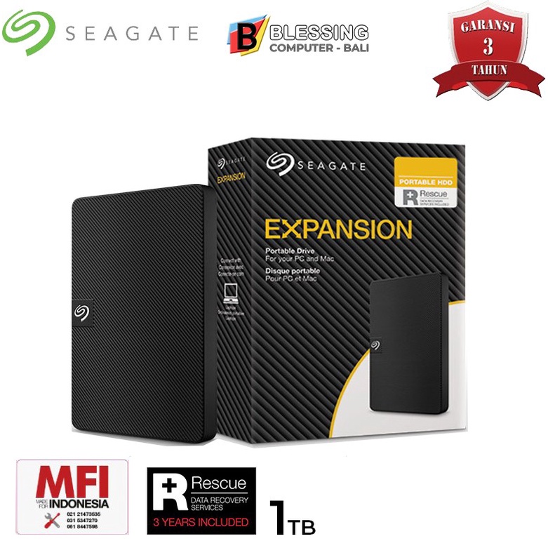 Hardisk External Seagate Expansion 1TB / Hardisk Eksternal Seagate BLK