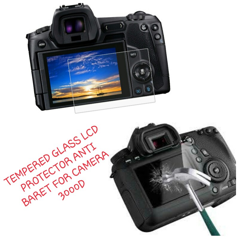 Tempered Glass LCD Kamera Canon EOS 3000D