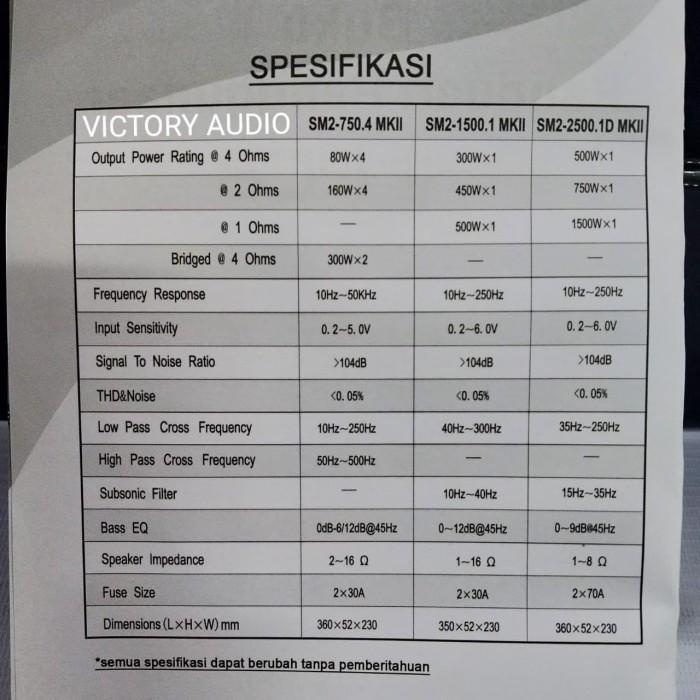 Power Amplifier 4 Channel PCA SM2-750.4 MKII SM2-750.4 MK2 4CH Garansi