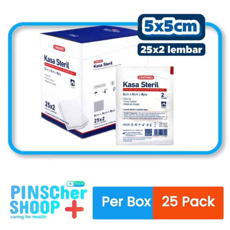 Kasa Steril 58225 OM 5x5 cm 8 ply isi 25 Pack / Box