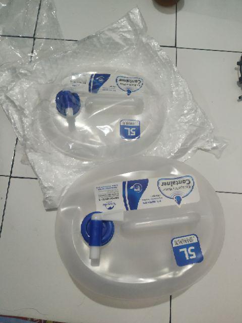 Portable Water Naturehike 5l Jerigen Penampung Air Lipat Hiking Camping Outdoor