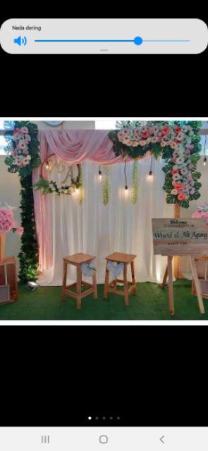 Gustinsri Nampan Kayu Unik Baki Kotak Seserahan Hantaran Pernikahan Kayu Jati Belanda Alat Dapur