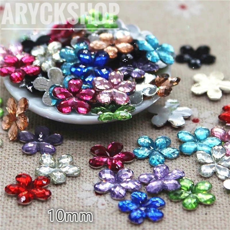 Bunga Aceric 10mm isi 25pcs Bahan Craft Resin DIY decopart aksesoris tasbih