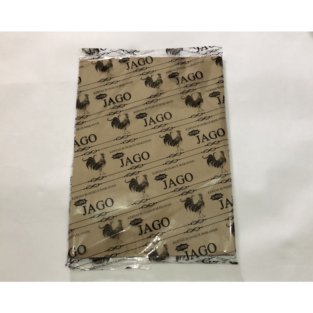 Kertas Nasi Coklat Ukuran 27x36.5 Isi 60lembar / Bungkus Nasi Warteg Uduk Jago Hitam