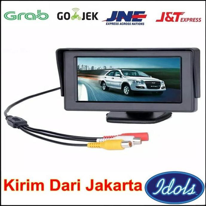 CAR MONITOR 4.3 Inch TFT LCD, untuk DVD, CCTV, Kamera Parkir Mobil PRODUK TERBATAS