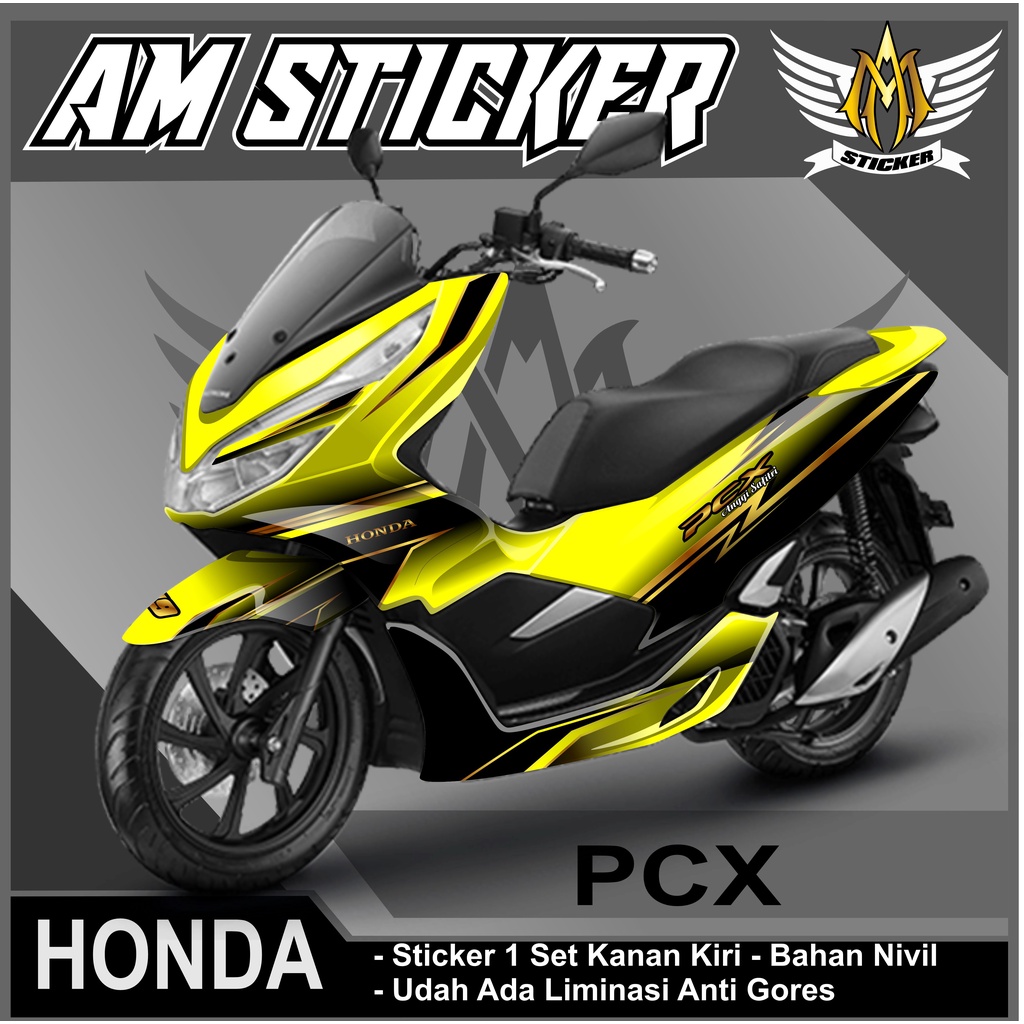 STICKER DECAL HONDA PCX 160 BLACK