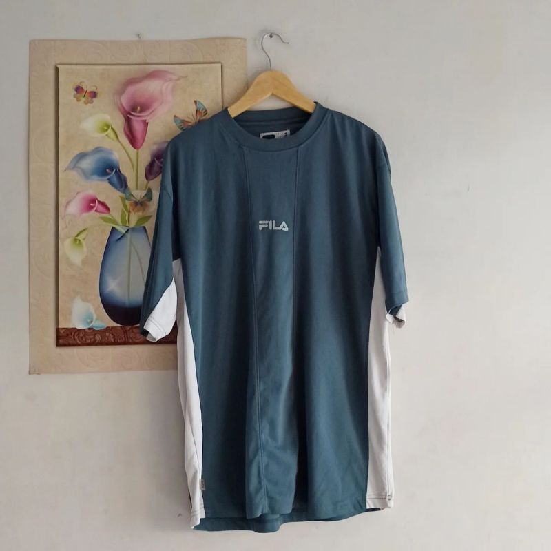 KAOS JERSEY FILA VINTAGE ORIGINAL SECOND PRELOVED BEKAS