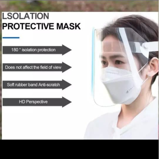 Face shield mika transparan pelindung wajah APD Anti fog masker - FM3