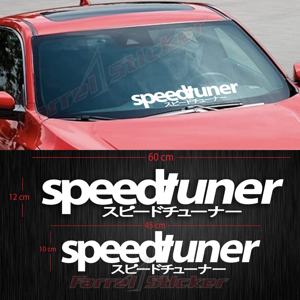 stiker speed tuner sticker speedtuner 45/60 cm