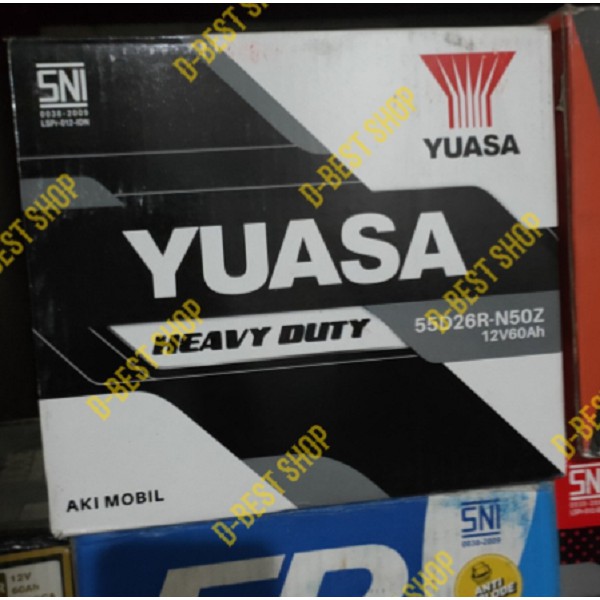 Accu Yuasa Heavy Duty N50Z + air zuur