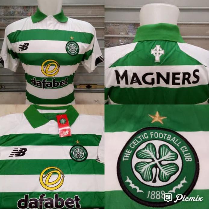 Js Jersey Bola Celtic Home 2019/2020 Grade Ori