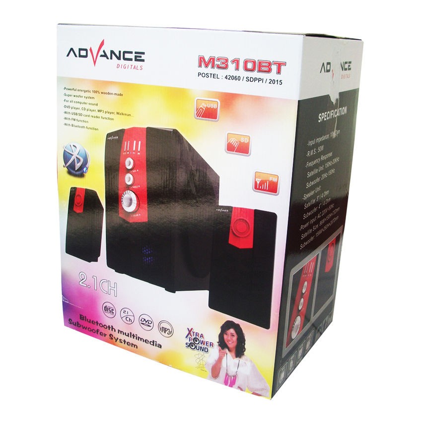 Trend-Advance Speaker Bluetooth M310BT - Merah