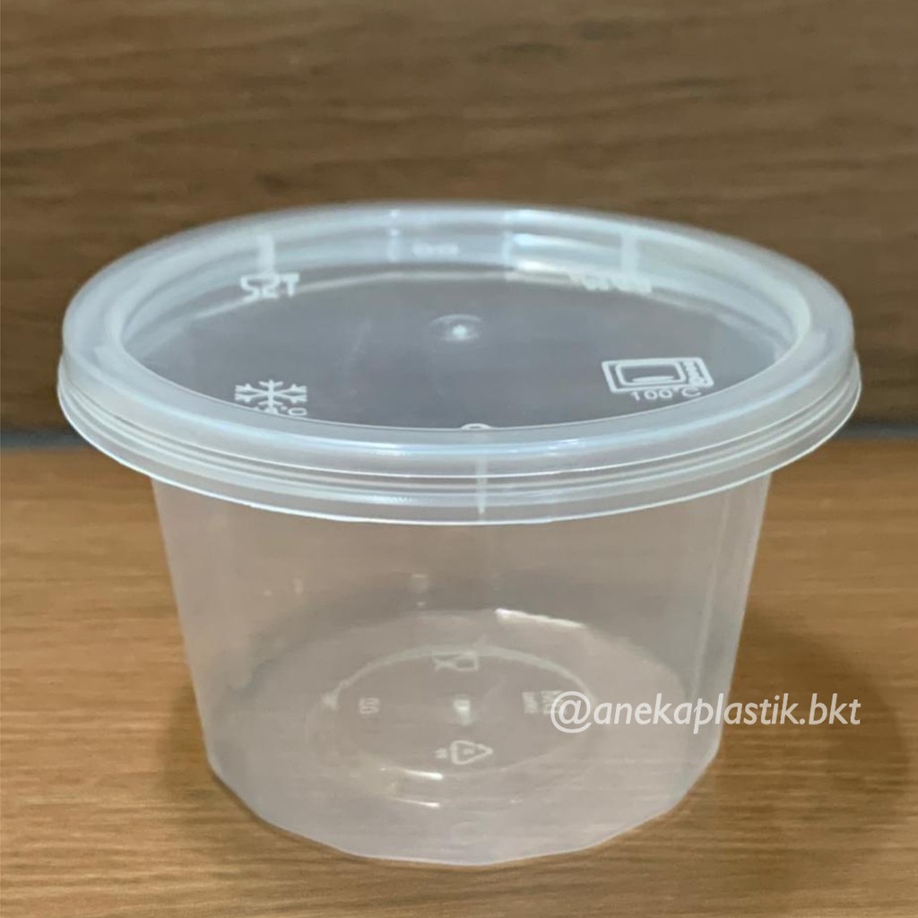 (25 pcs) CUP PUDING 100ML - THINWALL DM / Wadah Microwavable Transp / Mangkok / Kotak Makanan