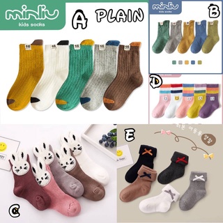 Kaos kaki anak Cewek Cowok Minliu