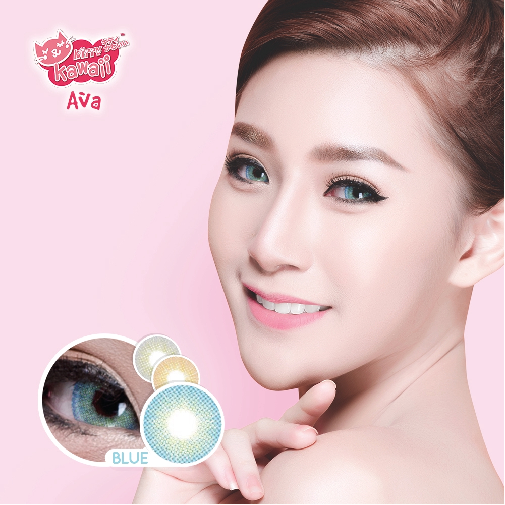 SOFTLENS KITTY KAWAI AVA BLUE / SOFTLENS MATA / LENSA MATA