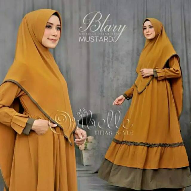 Btary Syar'i Muslim Hijab Terlaris/Dress Muslim Murah/dress terbagus