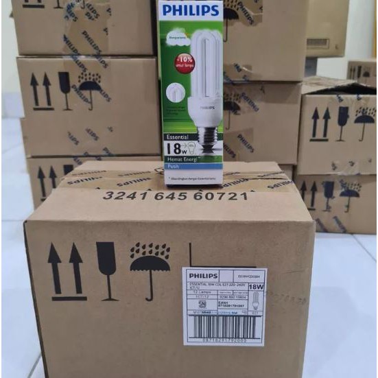 Lampu Philips Essential 18 watt Putih (1dus isi 12 pcs)