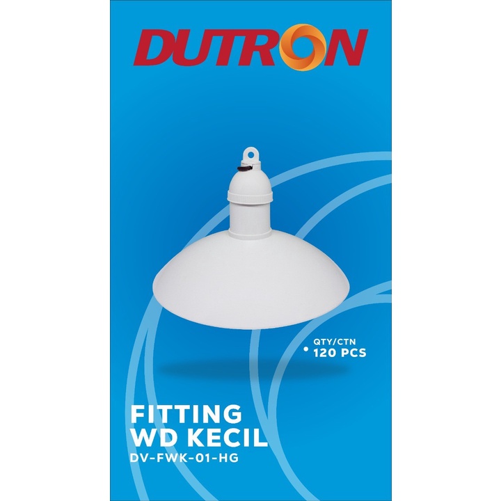 Dutron Fitting Kap Lampu Gantung Outdoor E27 Fitting WD DV FWK 01 HG