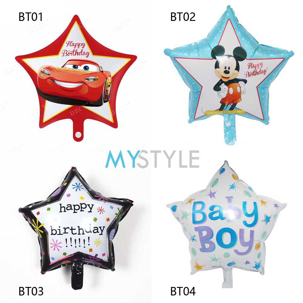 BALON FOIL BINTANG / LOVE HATI KARAKTER BALON FOIL LOVE BALON FOIL MURAH PESTA DEKORASI LUCU