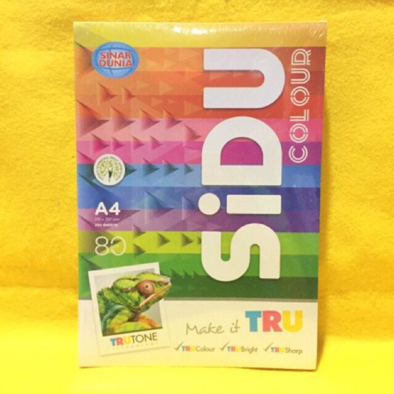 

Kertas HVS A4 SIDU 10 WARNA 80gsm 250 lembar