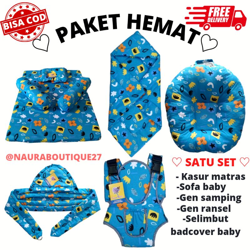 Kasur bayi / kasur baby/ sofa baby/ sofa bayi/ paket hemat 2 in 1 kasur matras&amp;sofa baby multifungsi / set selimbut&amp;samping polos baby